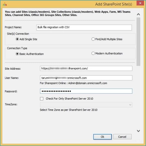 Click on the Connect destination